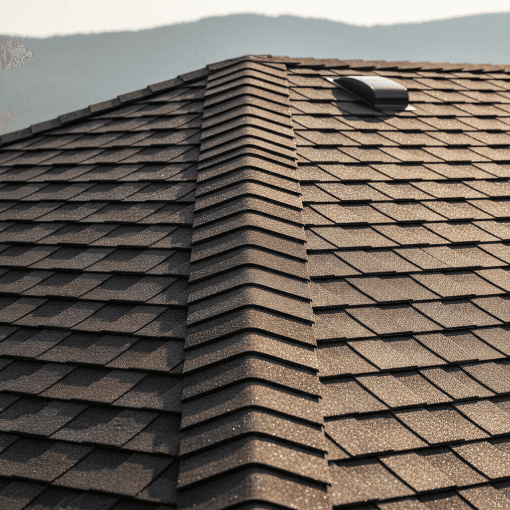 Professional roof installation detail