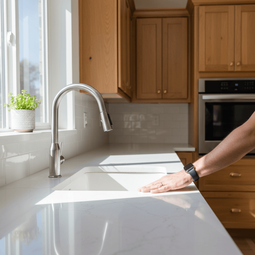 Completed kitchen renovation with quality finishes