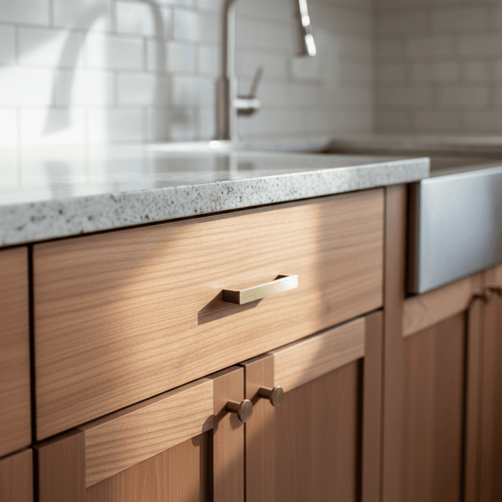 High-end kitchen renovation with custom cabinetry